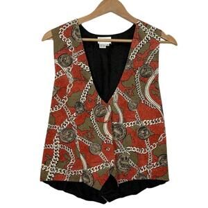 VTG Neiman Marcus 100% Silk Size: M Men's Suit Jacket Vest